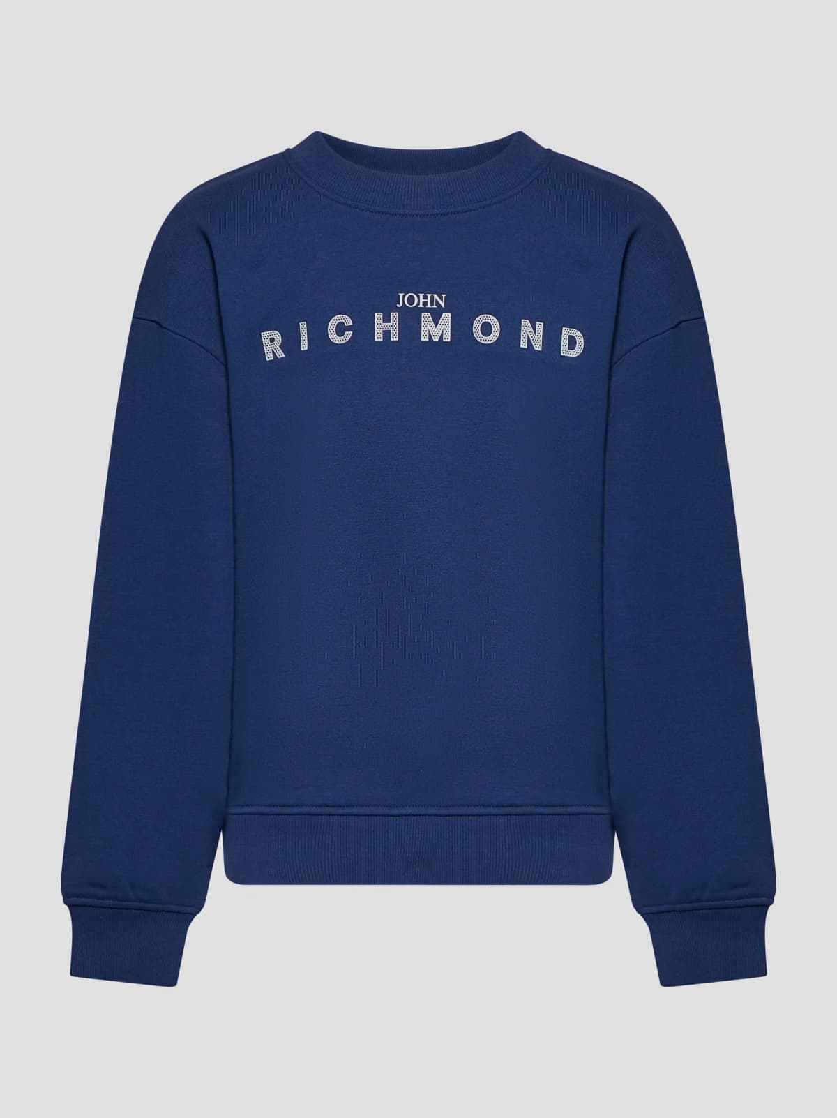 John Richmond Junior dziecięca bluza Oriza z okrągłym dekoltem z brokatowym logo JOHN RICHMOND