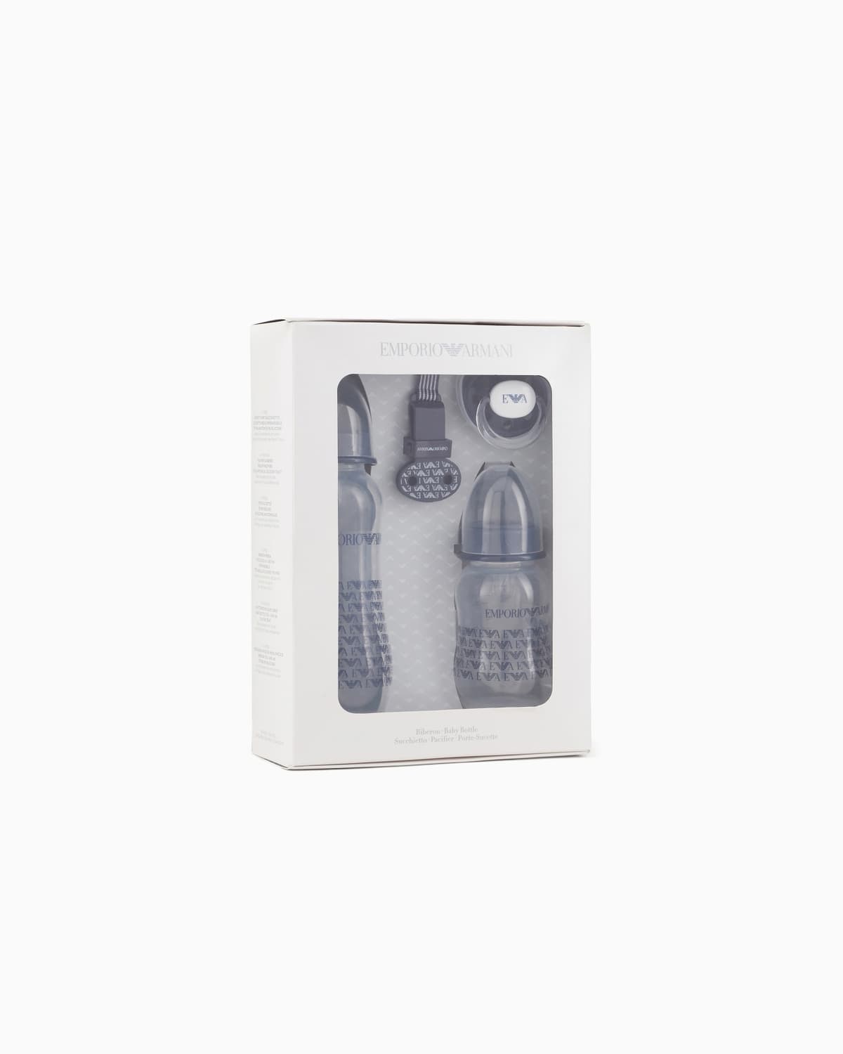Emporio Armani Baby Four-Piece Gift Set with Bottles, Dummy and Clip