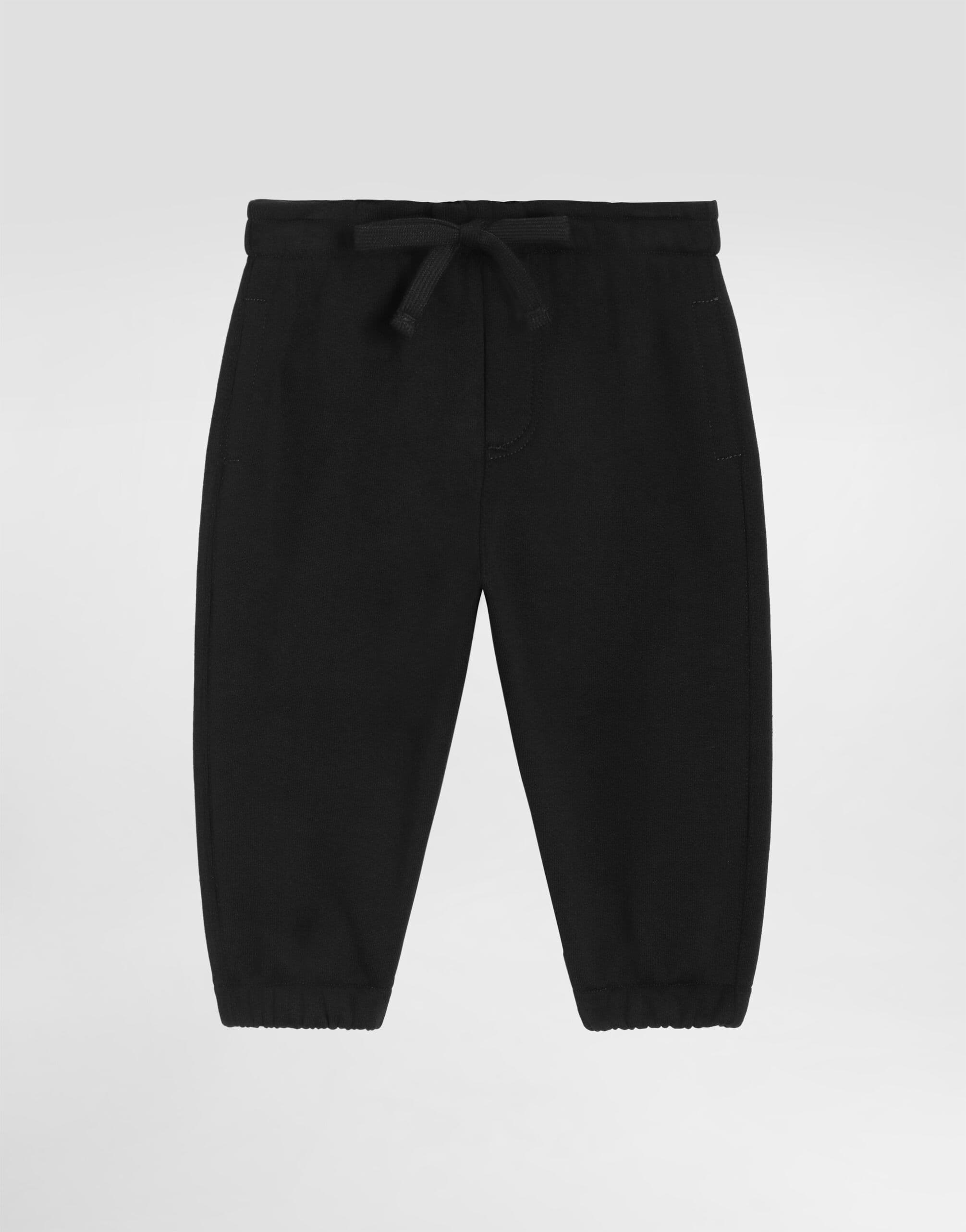 Bawełniane spodnie dresowe Dolce & Gabbana Kids z logo DG