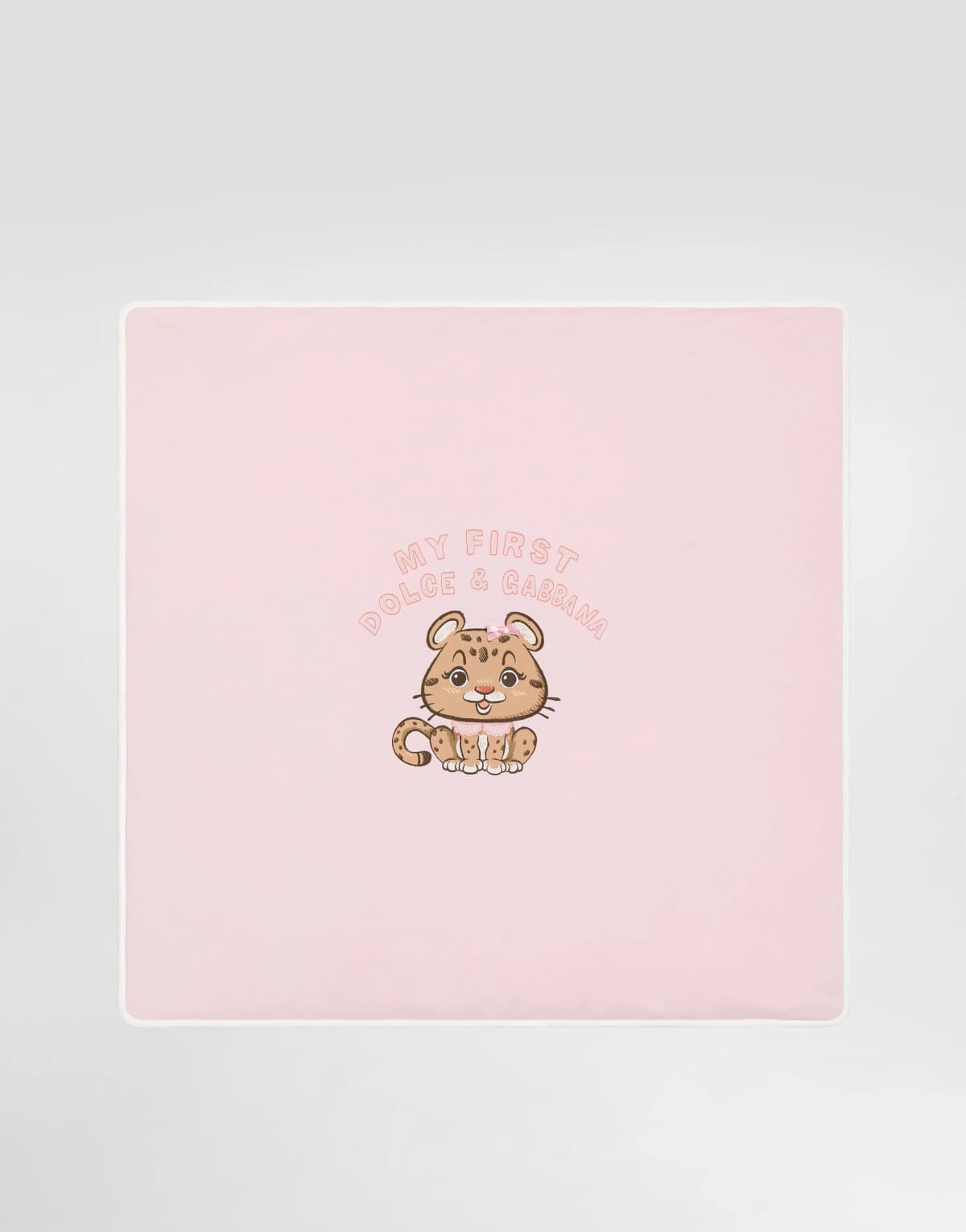 Dolce & Gabbana Kids Cotton Blanket with DG Print