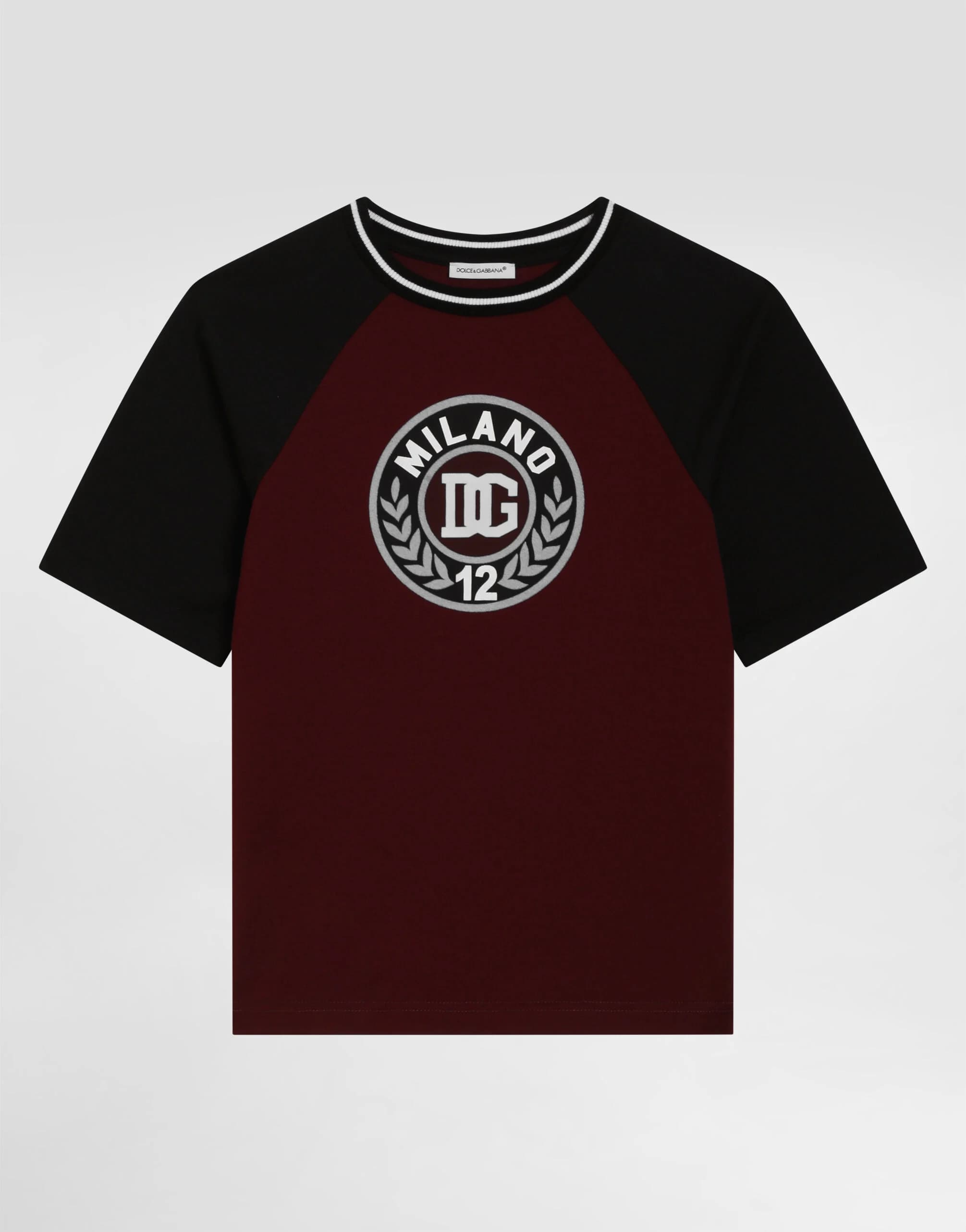 Bawełniany T-shirt Dolce & Gabbana Kids z nadrukiem