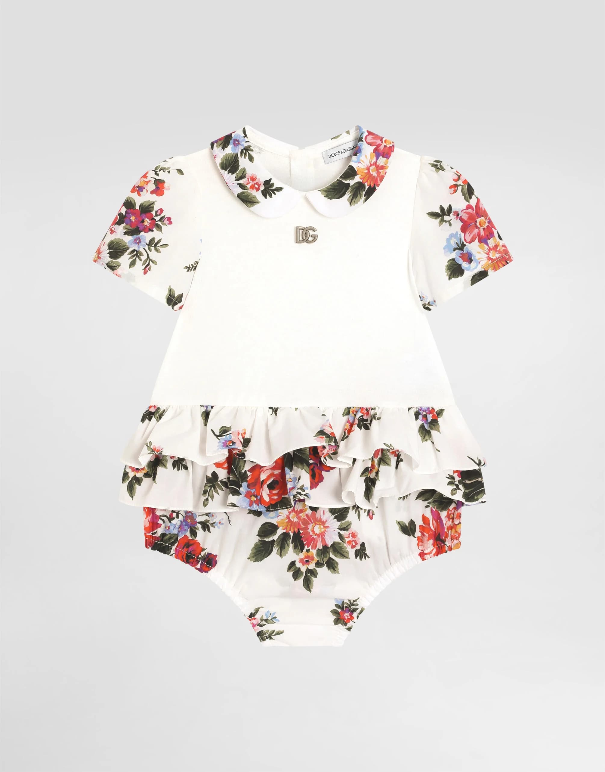 Kombinezon Dolce & Gabbana Kids z nadrukiem w kwiaty
