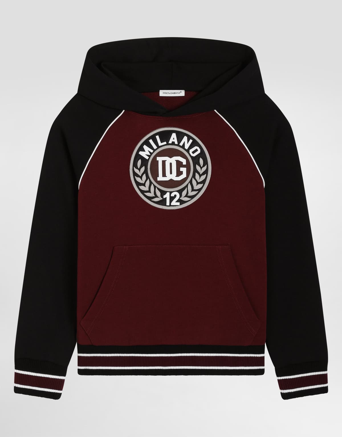 Bluza z kapturem Dolce & Gabbana Kids z haftem