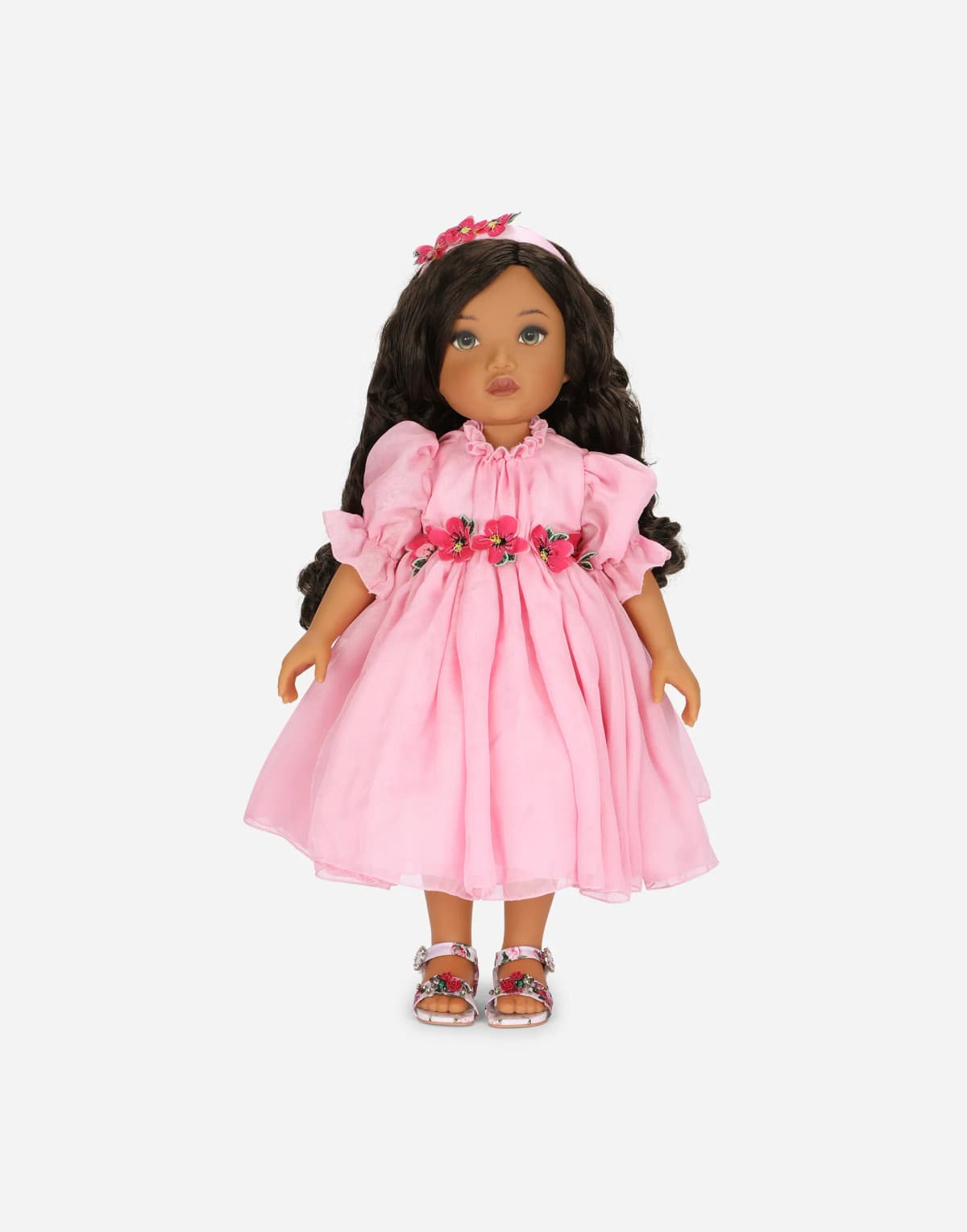 Dolce&Gabbana Kids Doll with Chiffon Dress