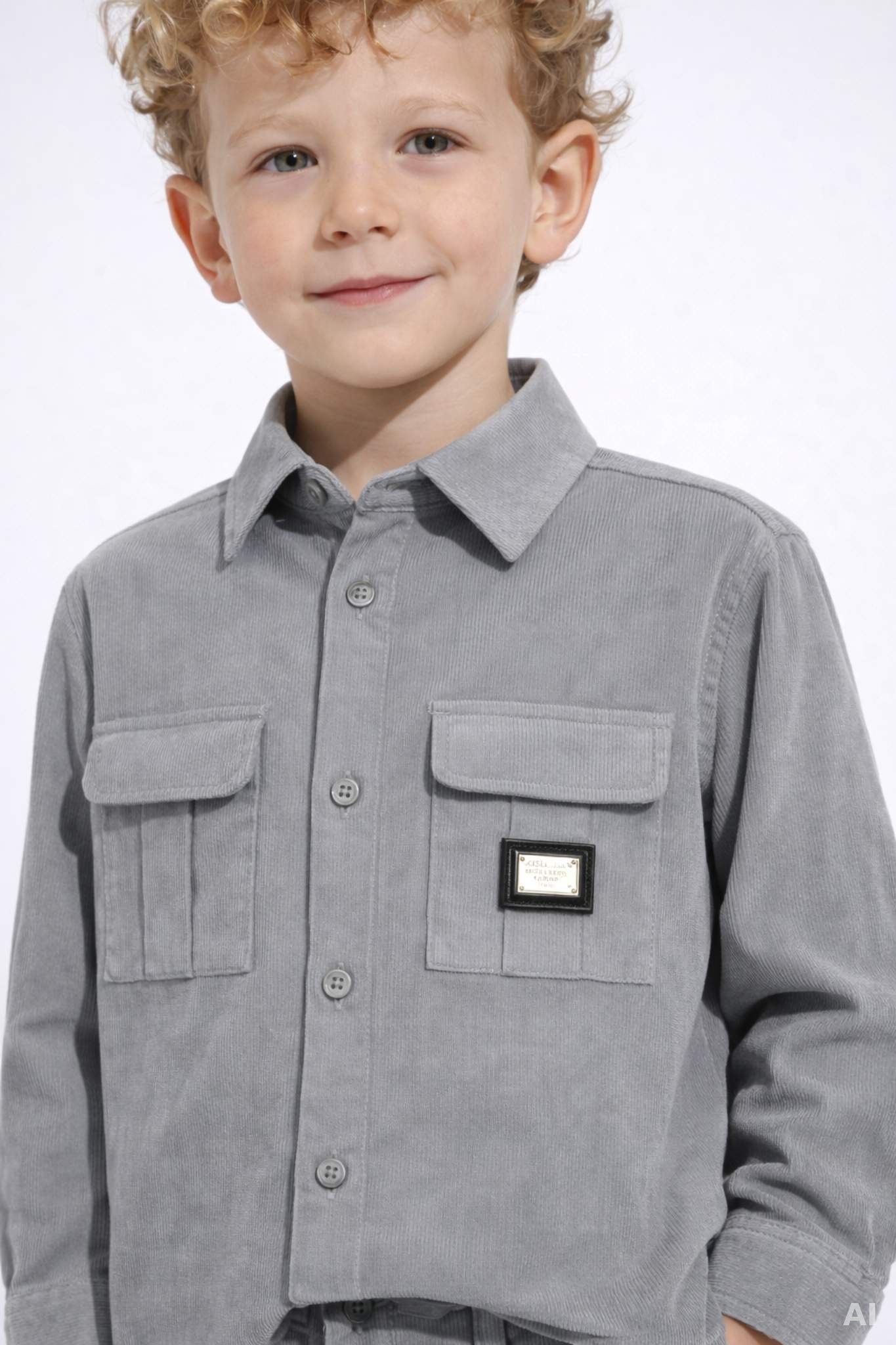 Вельветова сорочка Dolce & Gabbana Kids