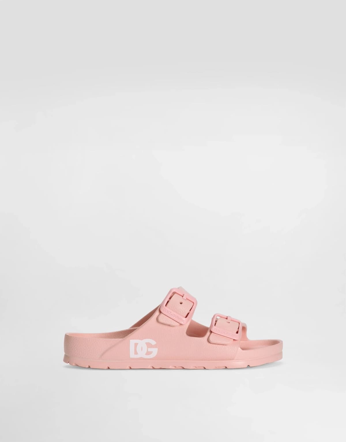 The Dolce & Gabbana Kids Double-Buckle Rubber Slides